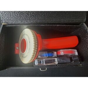 Vintage Astro Label Maker with Case  Multiple Wheels & Label Tapes 1/4" 6.3 mm
